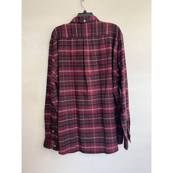 Barbour Kyeloch Tailored plaid long sleeve man’s red Shirt Size XXL - Picture 4 of 4